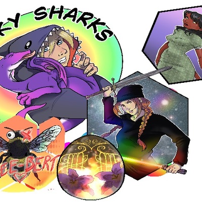 Big hell's belles  mystery sticker pack - Thumbnail 1