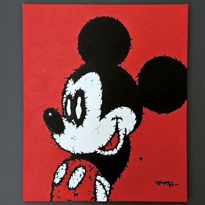 Painting by celipe perroloco "corrupted mouse" 