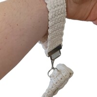 Crochet Wristlet Keychain Pouch - Thumbnail 3