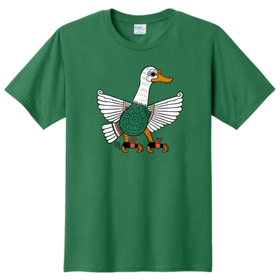 Merlin in canauhtli green t-shirt