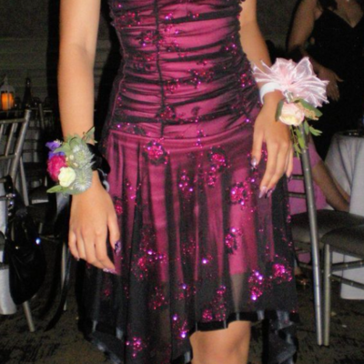 Halter pink satin sleeveless short homecoming dress evening dress