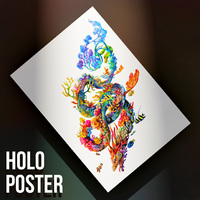 Coral Dragon - Premium Holographic Poster - Thumbnail 4