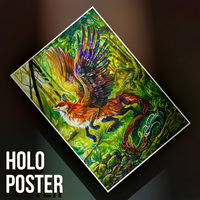 Winged Forest Fox - Premium Holographic Poster - Thumbnail 4