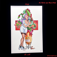 Ne-Fairie-ous Flora MonsterGirl Fairie Nurse Pinup Print - Thumbnail 1
