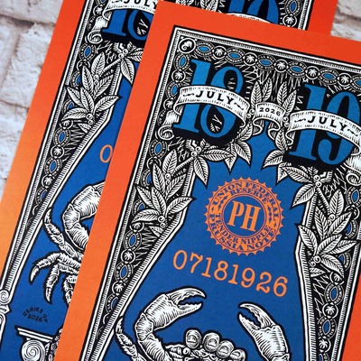 2026 phish at merriweather post pavilion, columbia, md (limited lot print) *ships aug. 1st