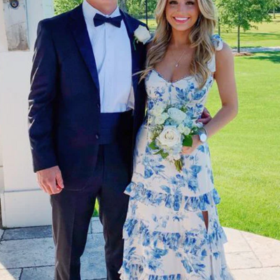 Elegant a line sleeveless printing formal evening dress prom dress with split