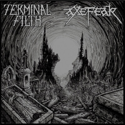 Terminal filth / axefear split cd  - Thumbnail 1