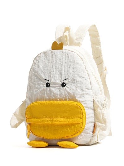 Playful cartoon duck backpack