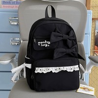 Pastel kawaii bows school backpack - Thumbnail 4