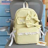 Pastel kawaii bows school backpack - Thumbnail 6