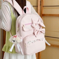 Pastel kawaii bows school backpack - Thumbnail 7