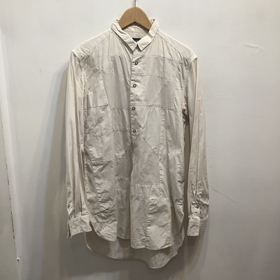 Anrealage ivory patchwork shirt