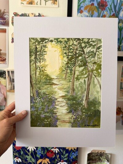ORIGINAL 11x14 inch matted painting “I’ll Walk With You”