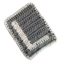 Personalized Crochet Initial Coaster – Custom Letter Gift - Thumbnail 2