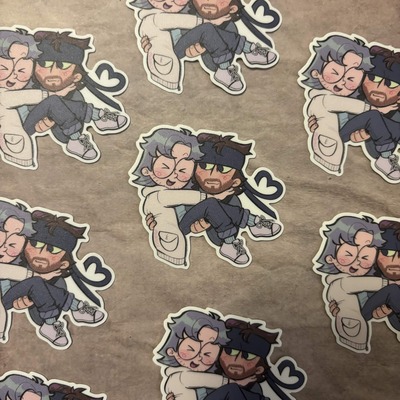 Snake x otacon sticker
