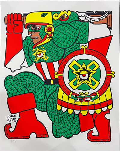 Cap Mex 16 x 20 screen printed poster