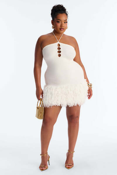 Mini Fringe Sweater Dress