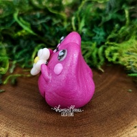 Pink Frog w/White Flower - Thumbnail 1