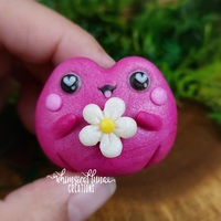 Pink Frog w/White Flower - Thumbnail 4
