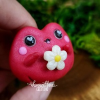 Red Frog w/White Flower - Thumbnail 5