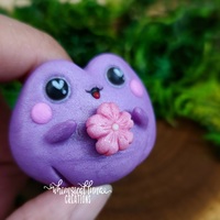Purple Frog w/Pink Cherry Blossom - Thumbnail 5