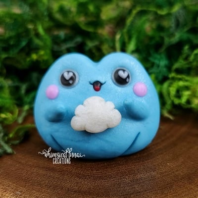 Blue frog w/cloud