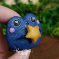 Glittery Blue Frog w/Gold Star - Thumbnail 5