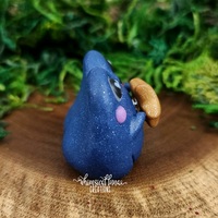 Glittery Blue Frog w/Gold Star - Thumbnail 3