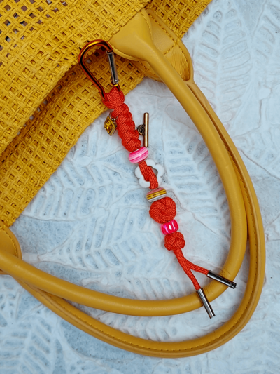 Orange Twin Bag Charm