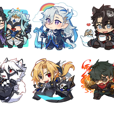 Hoyoverse acrylic keychains