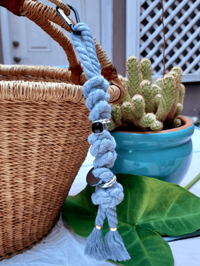 Grey Chunky Bag Charm