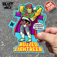 BUZZED LIGHTBEER Sticker - Thumbnail 1