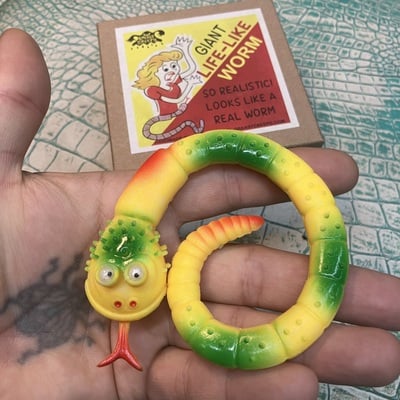 Giant life-like worm