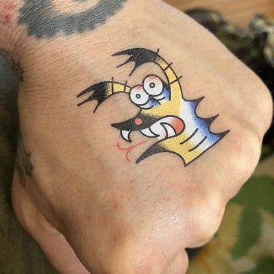 Finger monster temporary tattoo!
