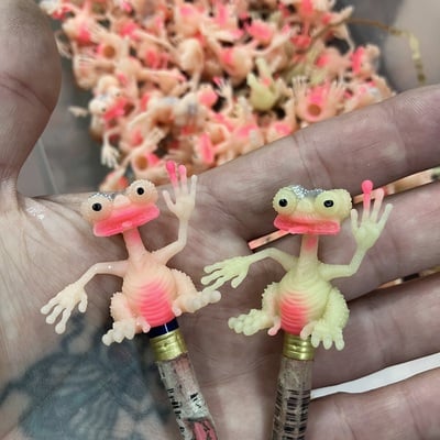 Space animals pencil toppers