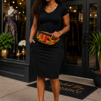 Royal roots ankara fanny pack
