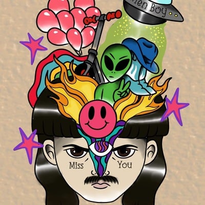 Oliver tree tribute print 