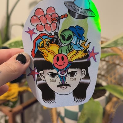 Oliver tree tribute sticker