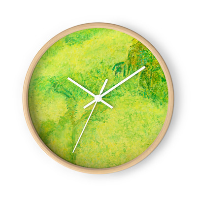 Wall clock - meadow