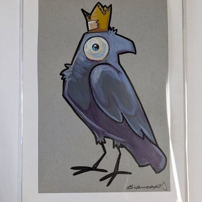 Original paper crown crow