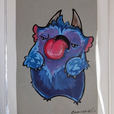 Original puffling blue bleh