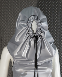 "Electrosimulation" Hooded Top - Silver - Thumbnail 2