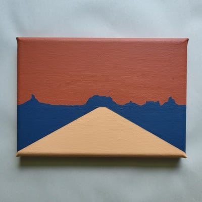 American water (rust) 5" x 7"