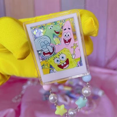 Spongebob pastel glitter pin