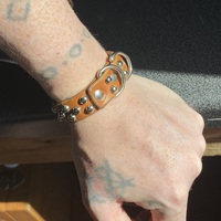 D-Rings & Dome studs wristband  - Thumbnail 1