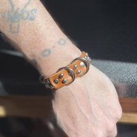 D-Rings & Dome studs wristband  - Thumbnail 3