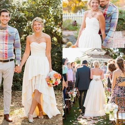 Sweetheart country sleeveless wedding dresses bridal gowns