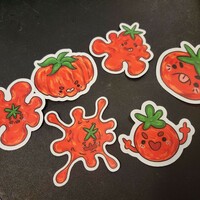 Throwing tomato sticker pack - Thumbnail 1
