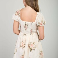 Floral Stripe Dress - Thumbnail 3