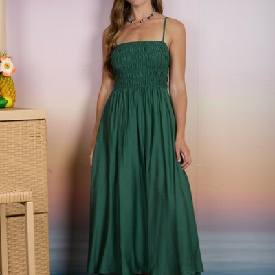 Shirred bodice dress - Thumbnail 1